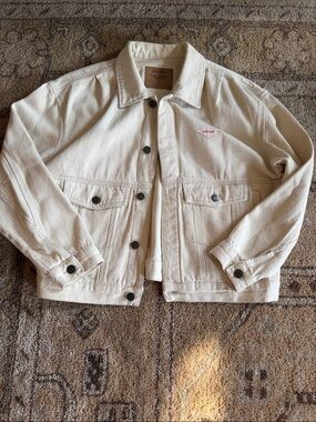 American Vintage Cream Denim Trucker Jacket